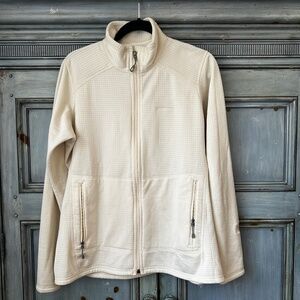 Patagonia Women's  R1 Full Zip Up Size XL Ivory